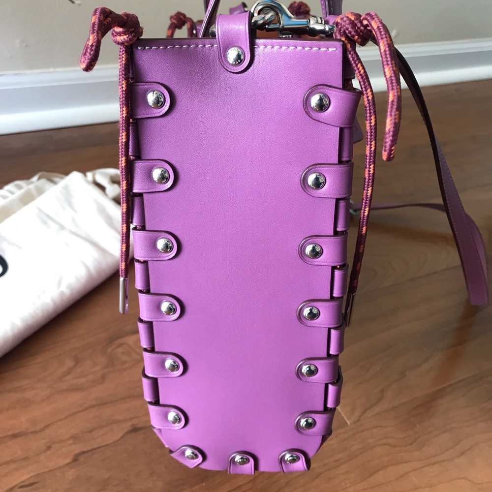 Coach Coachtopia Re-Laceable Reversible Crossbody Tote Purse, Lilac Berry - Picture 8 of 16